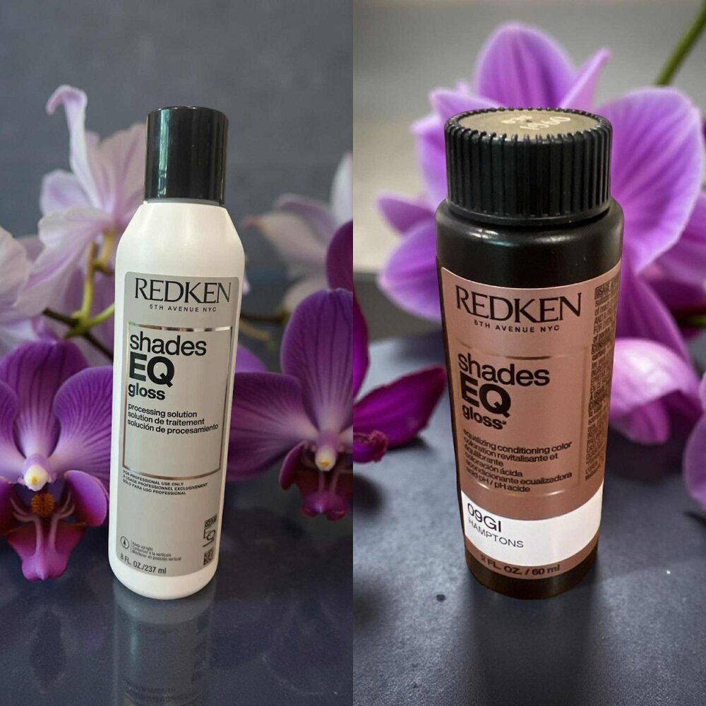 Redken Shades EQ Gloss 09GI Hamptons 2 oz & Processing Solution 8 oz